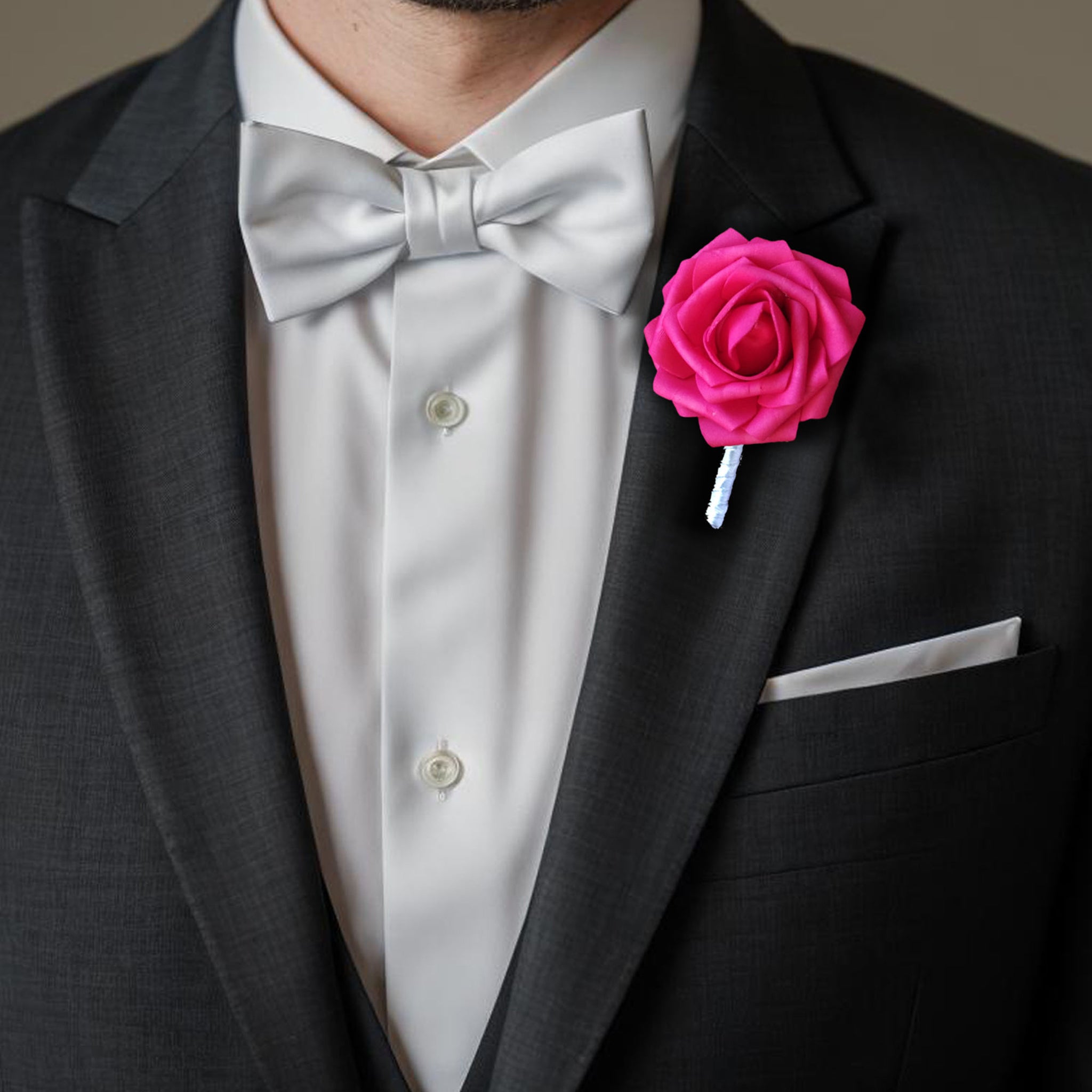 Hot Pink Wedding Bouquets Boutonnieres Corsages