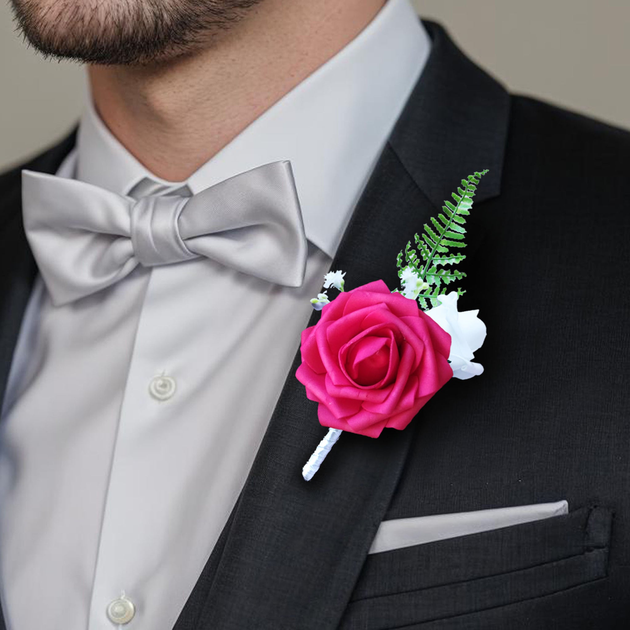 Hot Pink Wedding Bouquets Boutonnieres Corsages