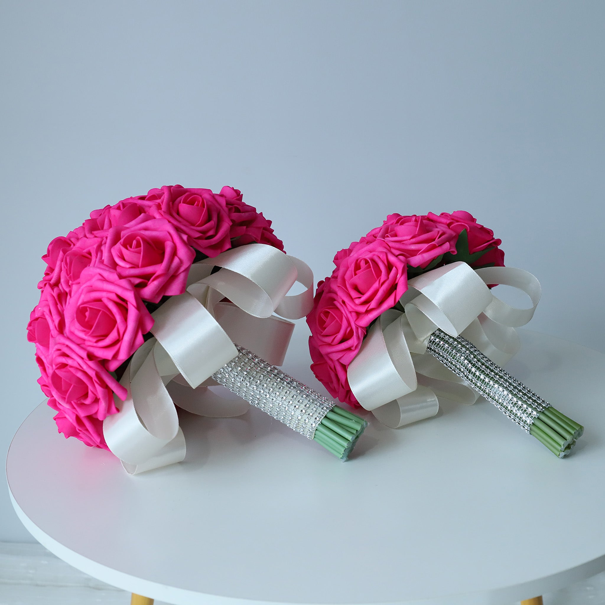 Hot Pink Wedding Bouquets Boutonnieres Corsages