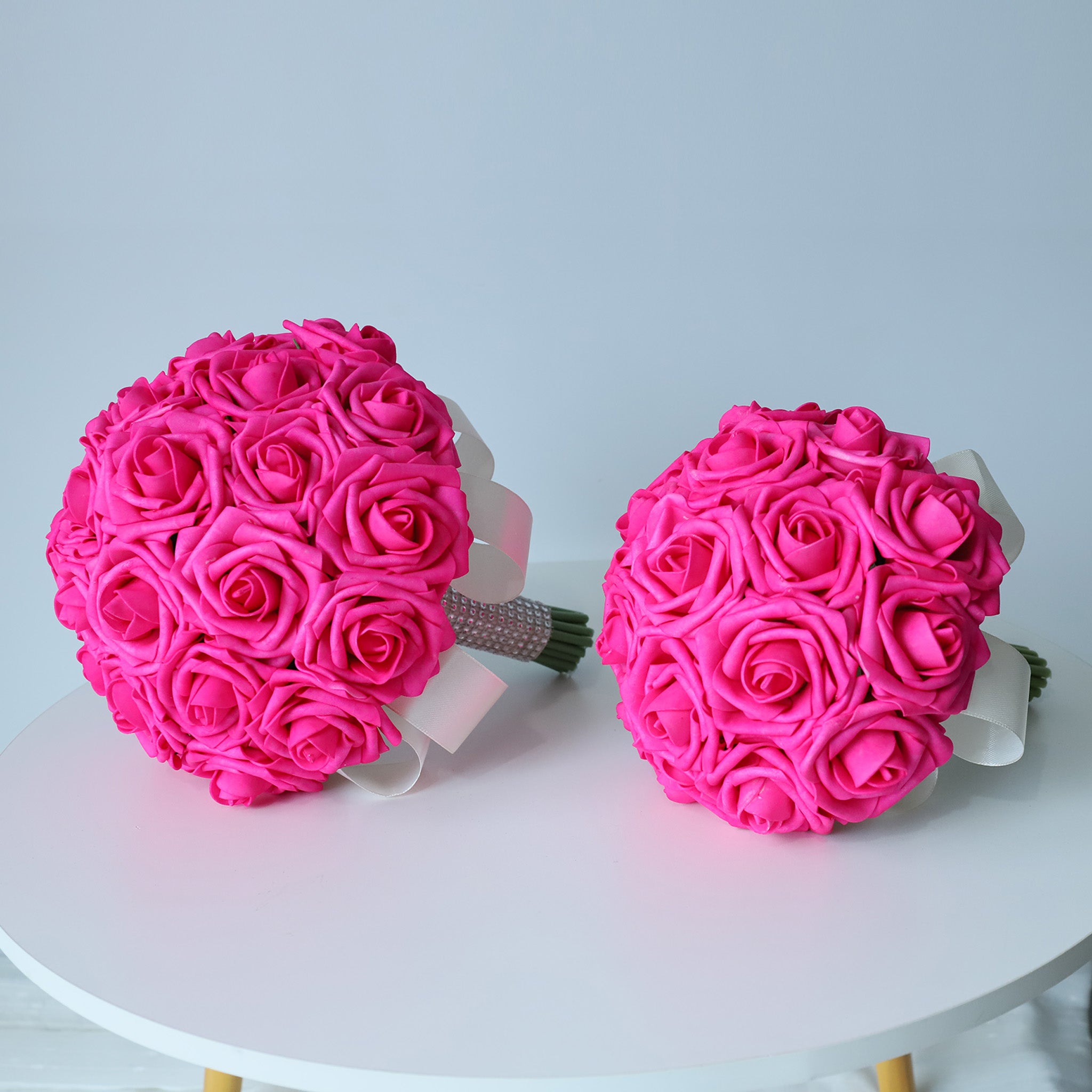 Hot Pink Wedding Bouquets Boutonnieres Corsages