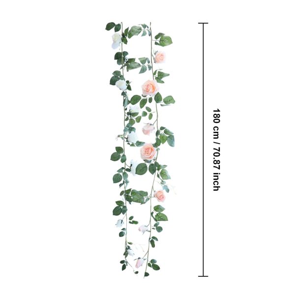 Wedding Arch Flower Vines Fake Rose Garlands for Home Indoor Outdoor