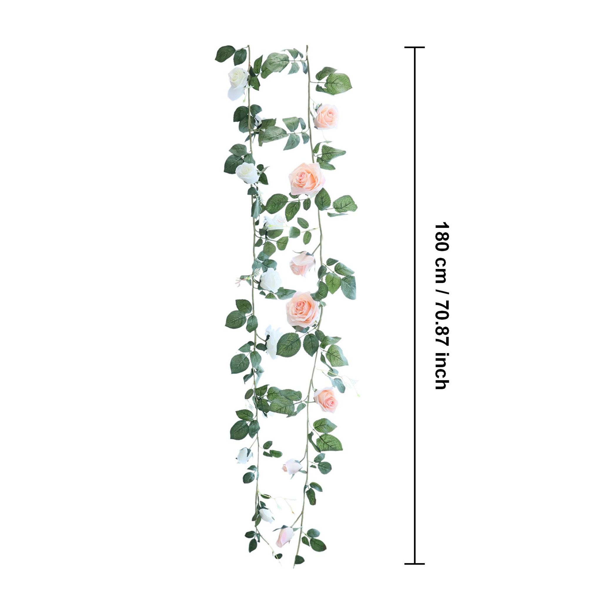 Wedding Arch Flower Vines Fake Rose Garlands for Home Indoor Outdoor