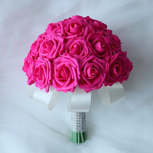 Hot Pink Wedding Bouquets Boutonnieres Corsages