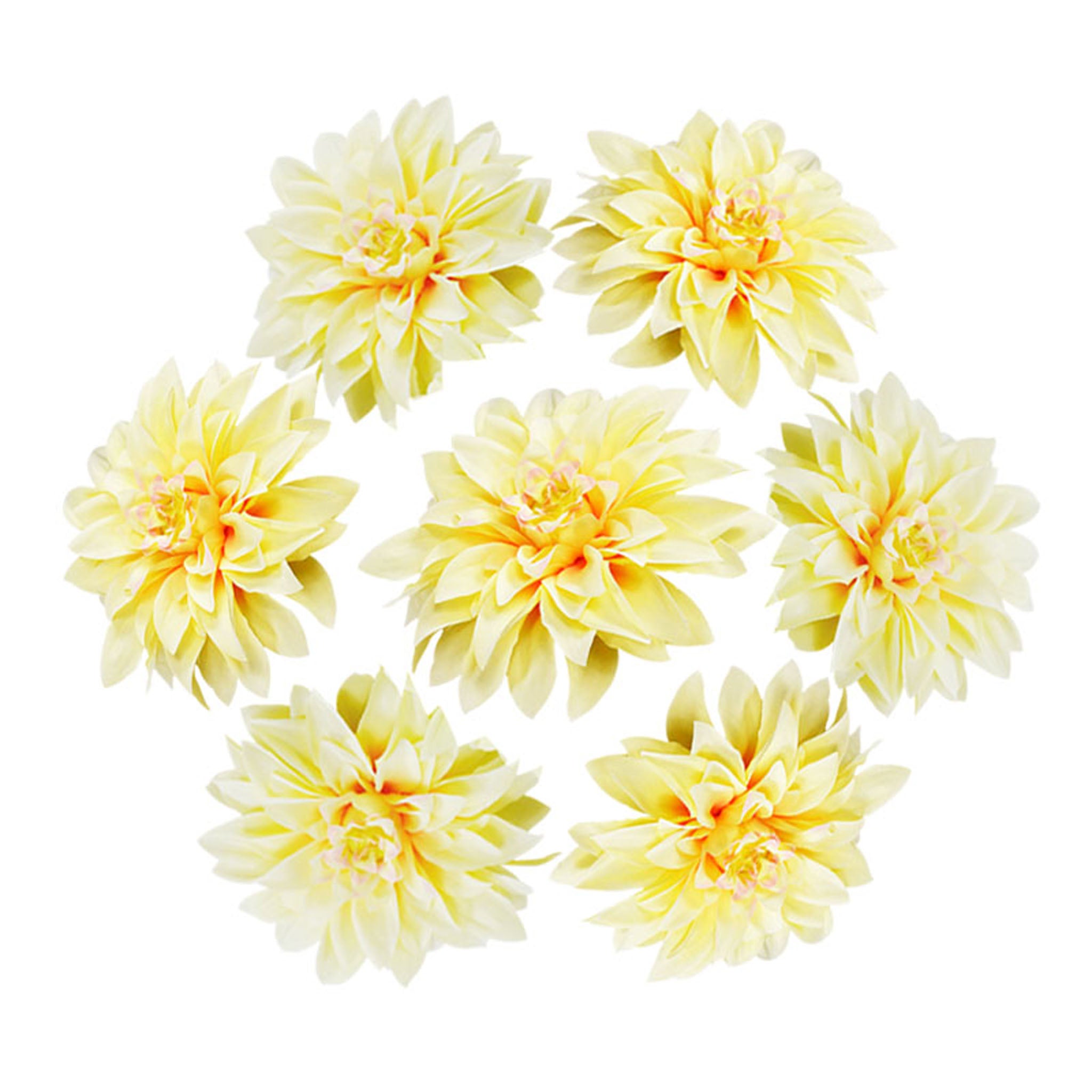 50 Bulk Silk Dahlia Flowers 5.1