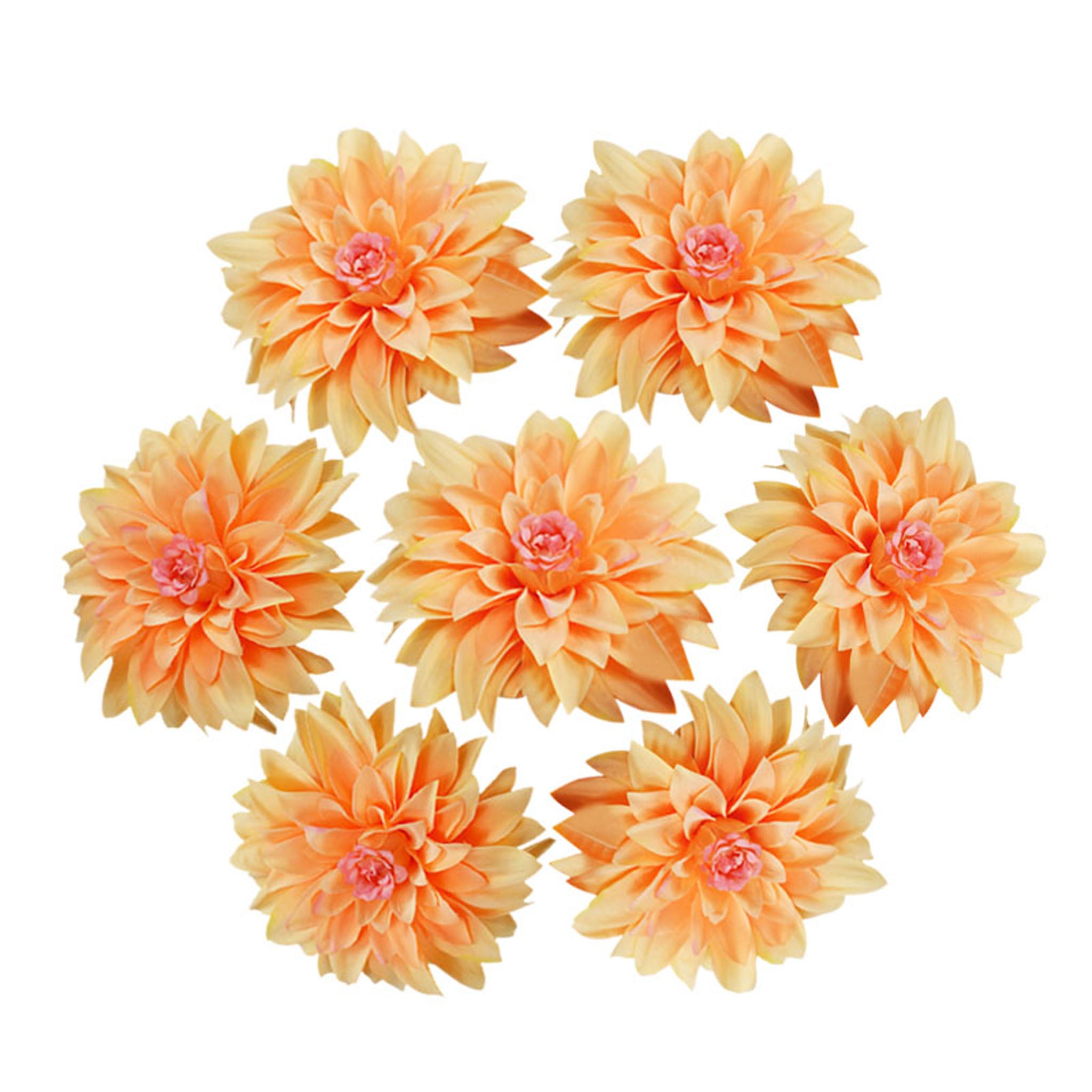 50 Bulk Silk Dahlia Flowers 5.1