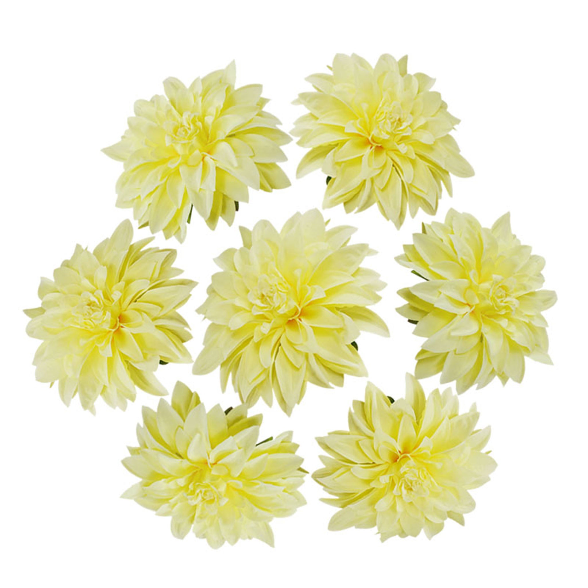 50 Bulk Silk Dahlia Flowers 5.1