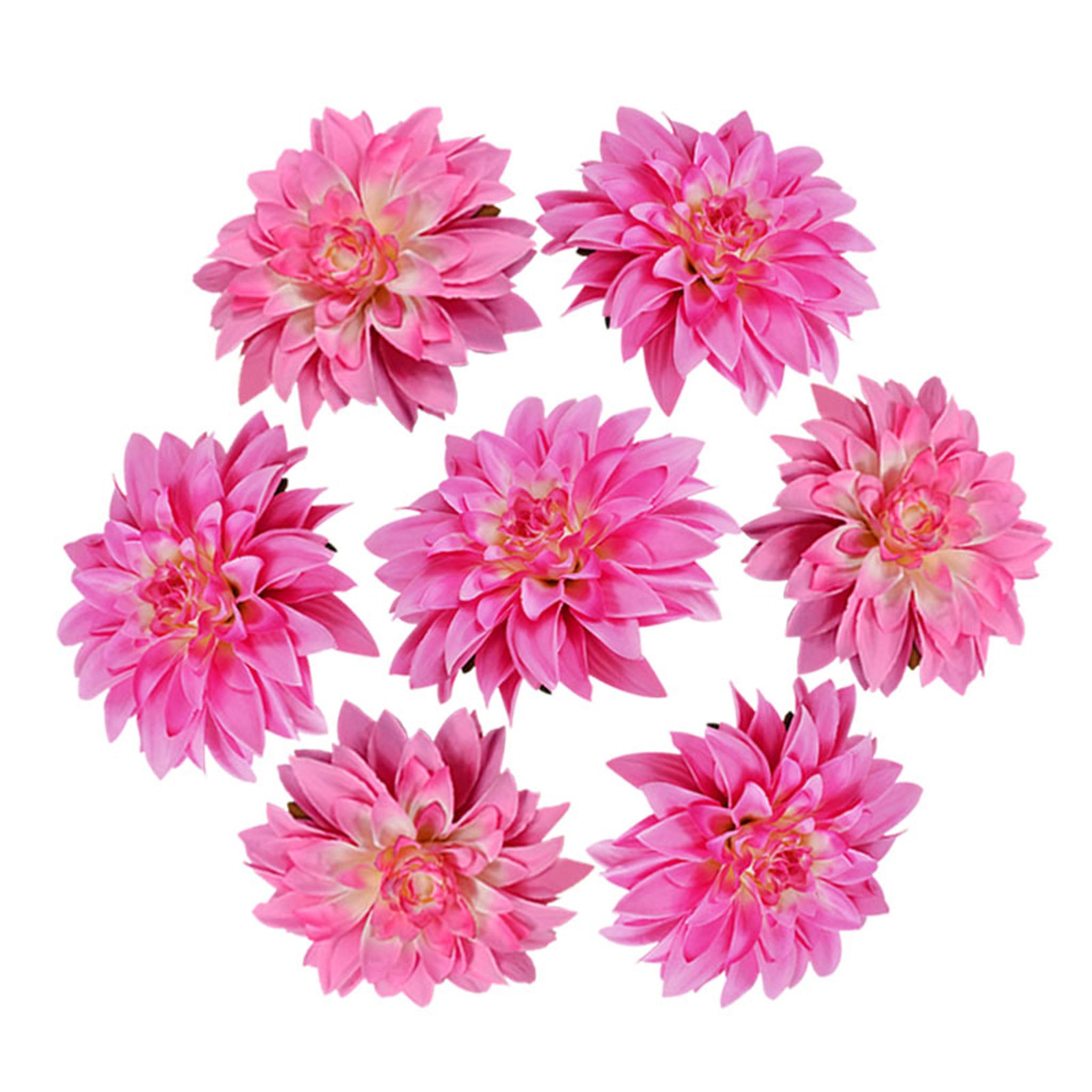 50 Bulk Silk Dahlia Flowers 5.1