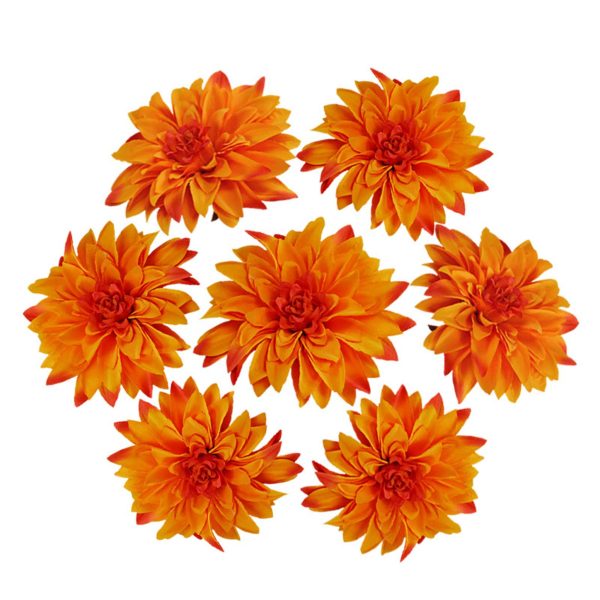 50 Bulk Silk Dahlia Flowers 5.1
