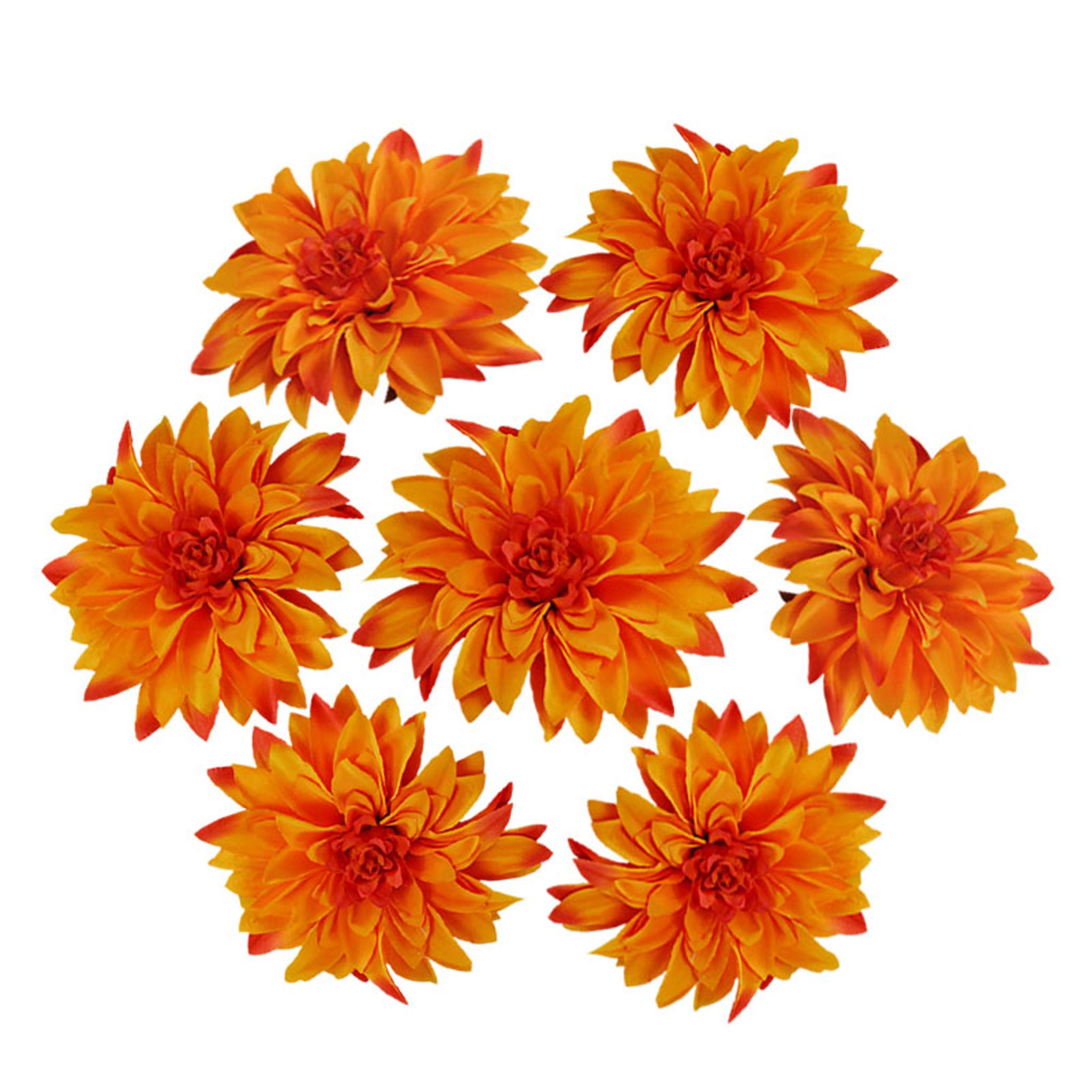 50 Bulk Silk Dahlia Flowers 5.1