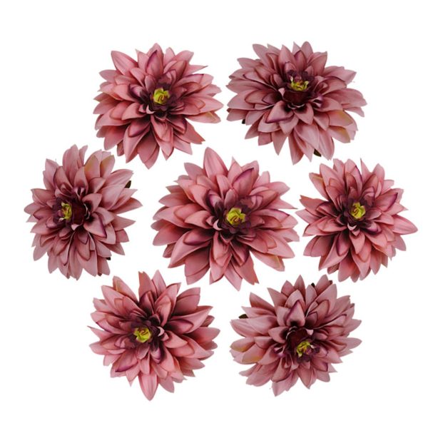 50 Bulk Silk Dahlia Flowers 5.1