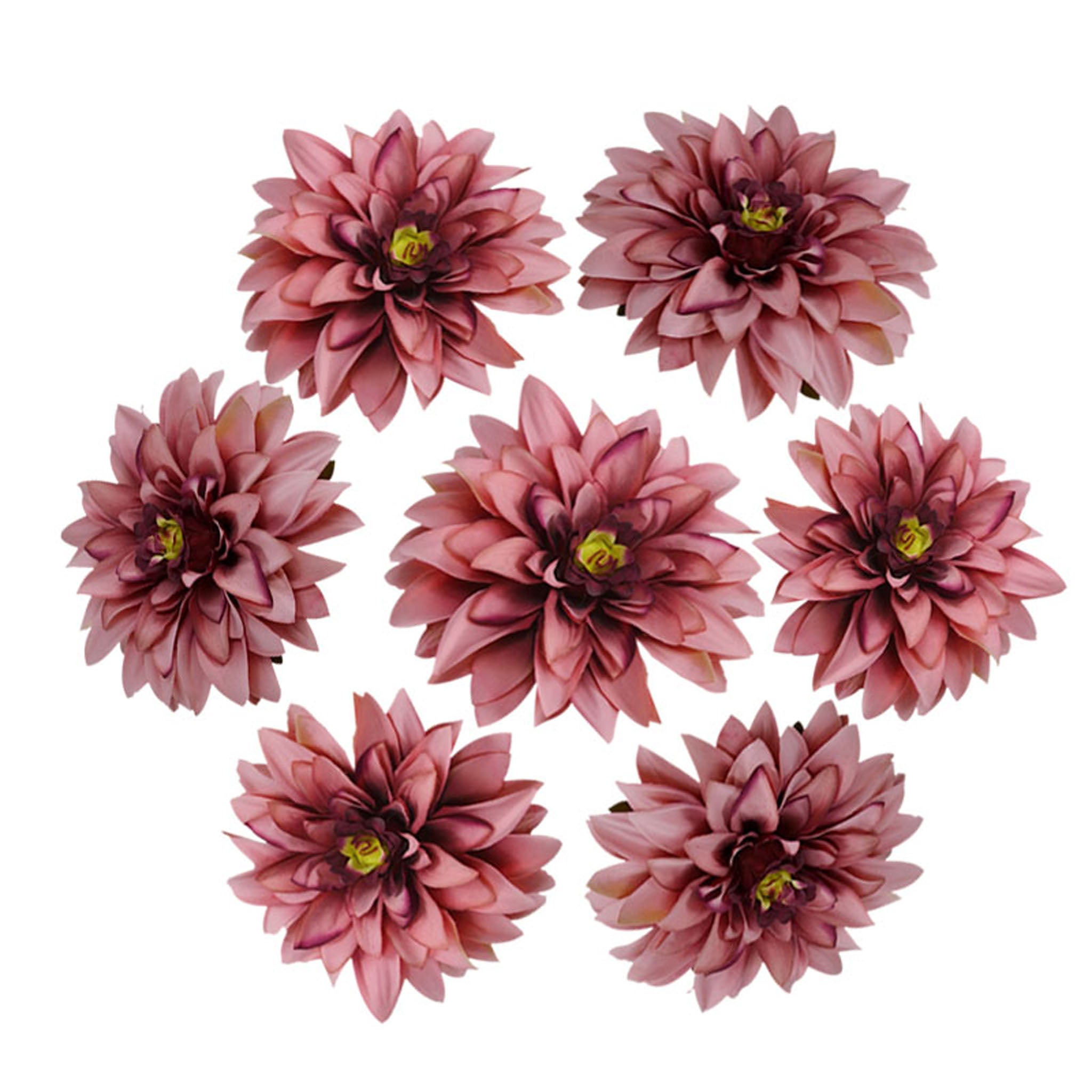 50 Bulk Silk Dahlia Flowers 5.1