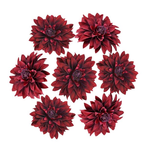 50 Bulk Silk Dahlia Flowers 5.1