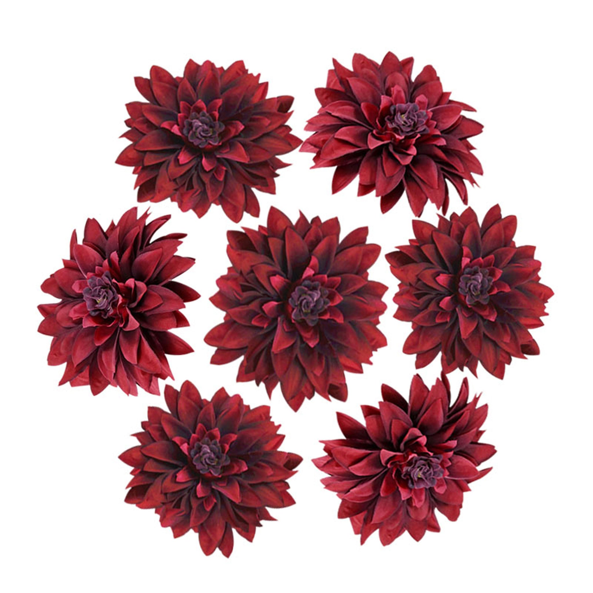 50 Bulk Silk Dahlia Flowers 5.1