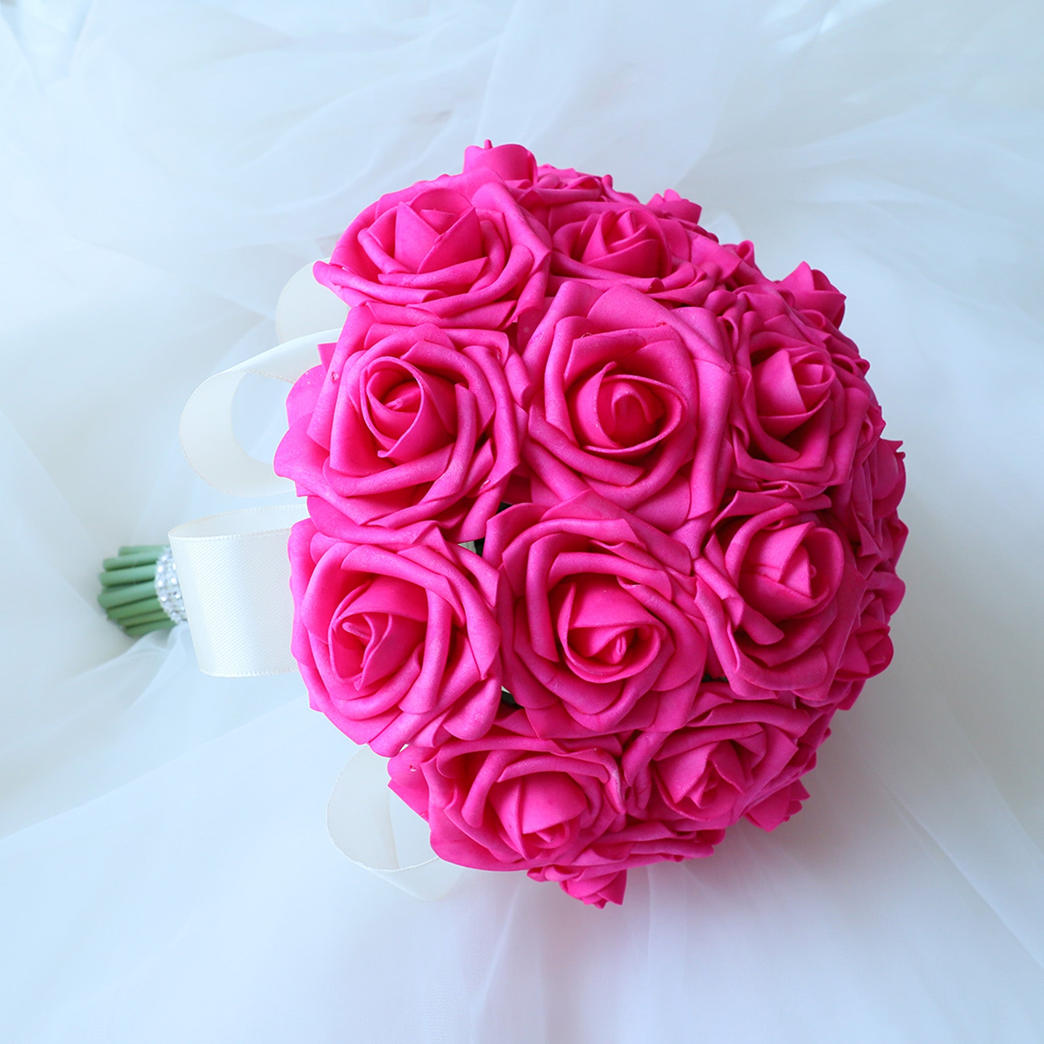 Hot Pink Wedding Bouquets Boutonnieres Corsages