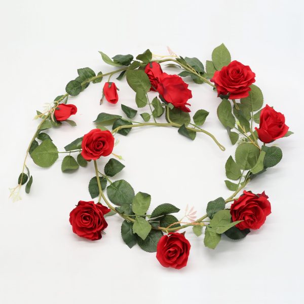 Wedding Arch Flower Vines Fake Rose Garlands for Home Indoor Outdoor