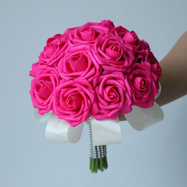 Hot Pink Wedding Bouquets Boutonnieres Corsages