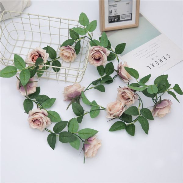 Hanging Flower Vines Rose Garland for Outdoor