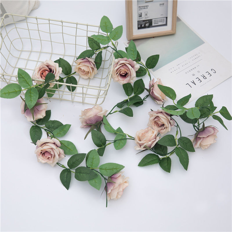 Hanging Flower Vines Rose Garland for Outdoor