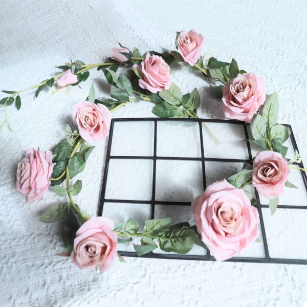Wedding Arch Flower Vines Fake Rose Garlands for Home Indoor Outdoor