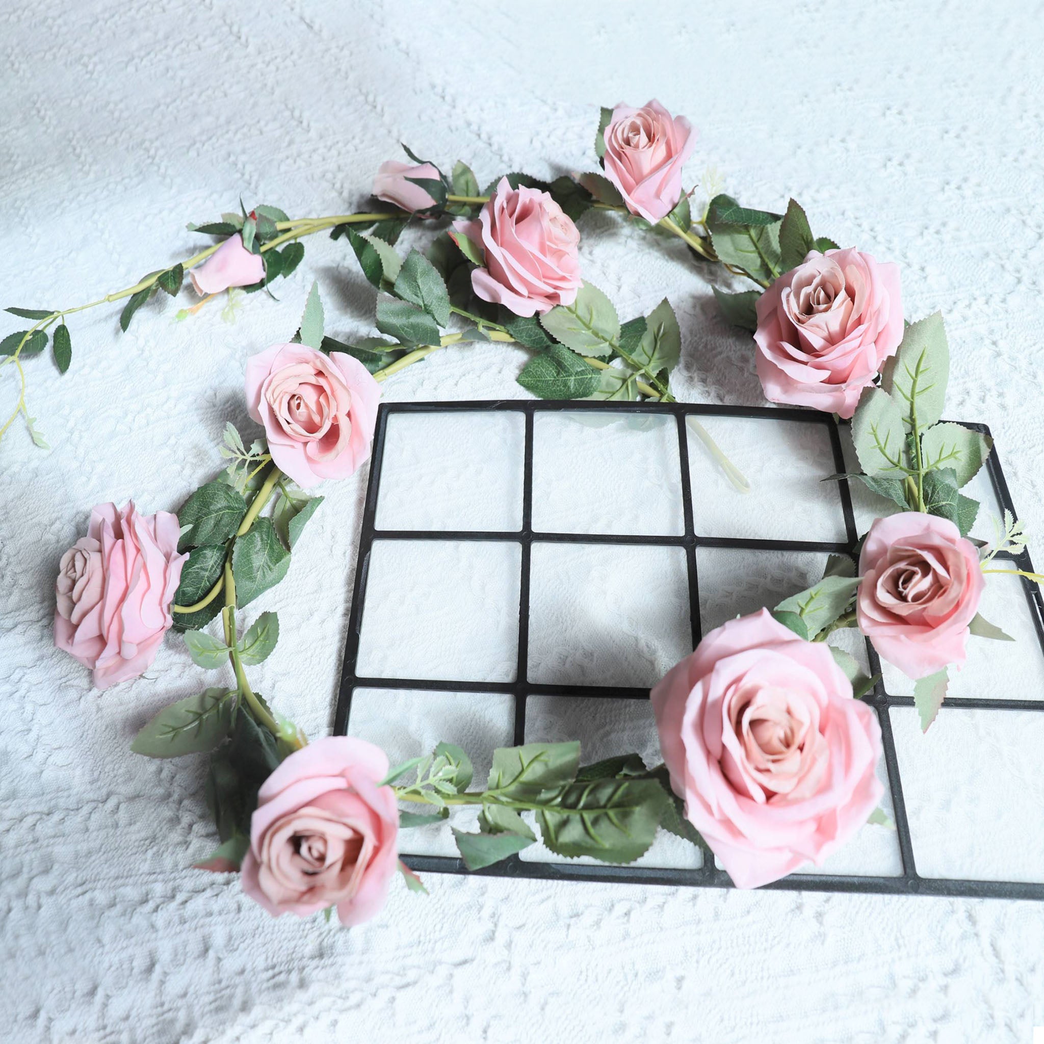 Wedding Arch Flower Vines Fake Rose Garlands for Home Indoor Outdoor