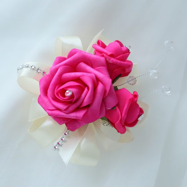 Hot Pink Wedding Bouquets Boutonnieres Corsages
