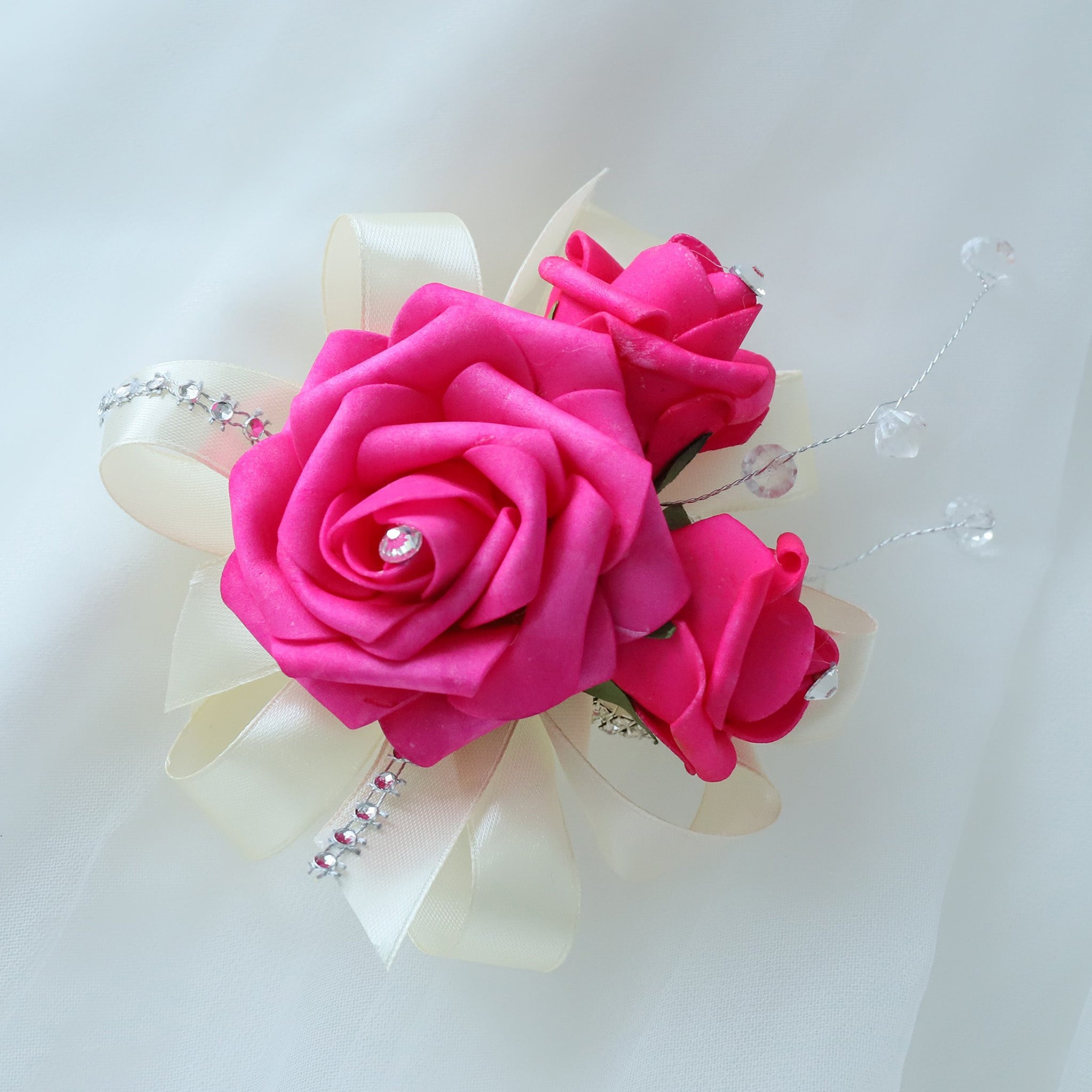 Hot Pink Wedding Bouquets Boutonnieres Corsages
