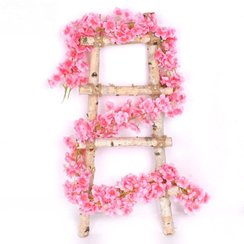 Artificial Cherry Blossom Vines for Wedding Arbor Backdrop
