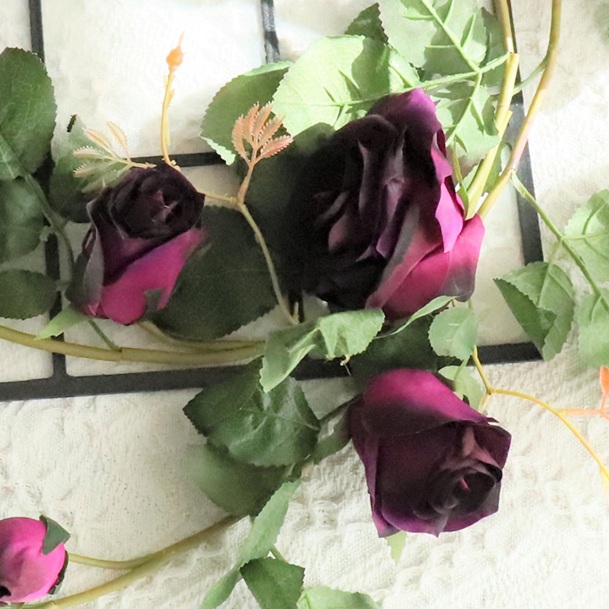 Wedding Arch Flower Vines Fake Rose Garlands for Home Indoor Outdoor