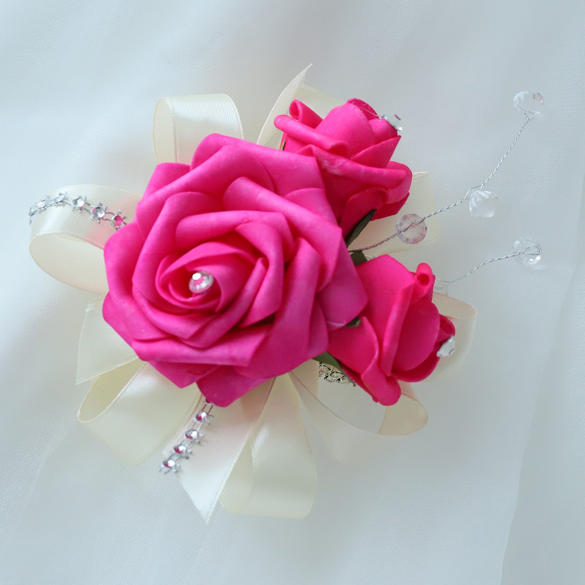 Hot Pink Wedding Bouquets Boutonnieres Corsages