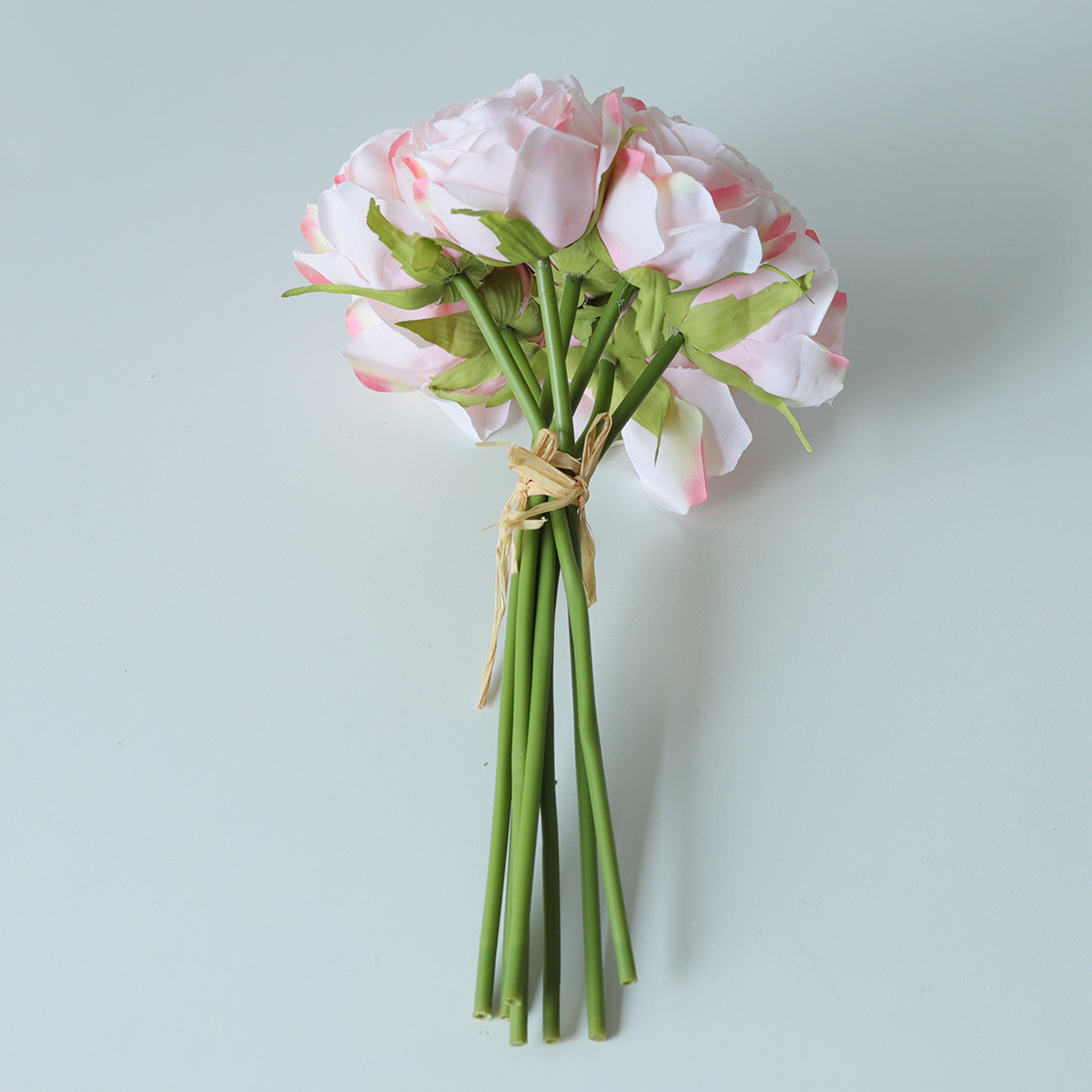 Artificial Cabbage Roses Silk Flower Bouquet
