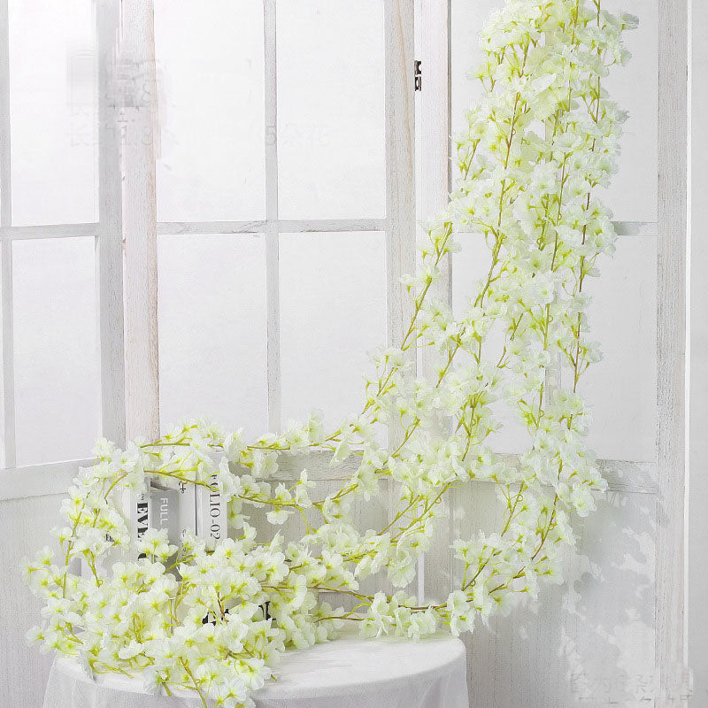Artificial Cherry Blossom Vines for Wedding Arbor Backdrop