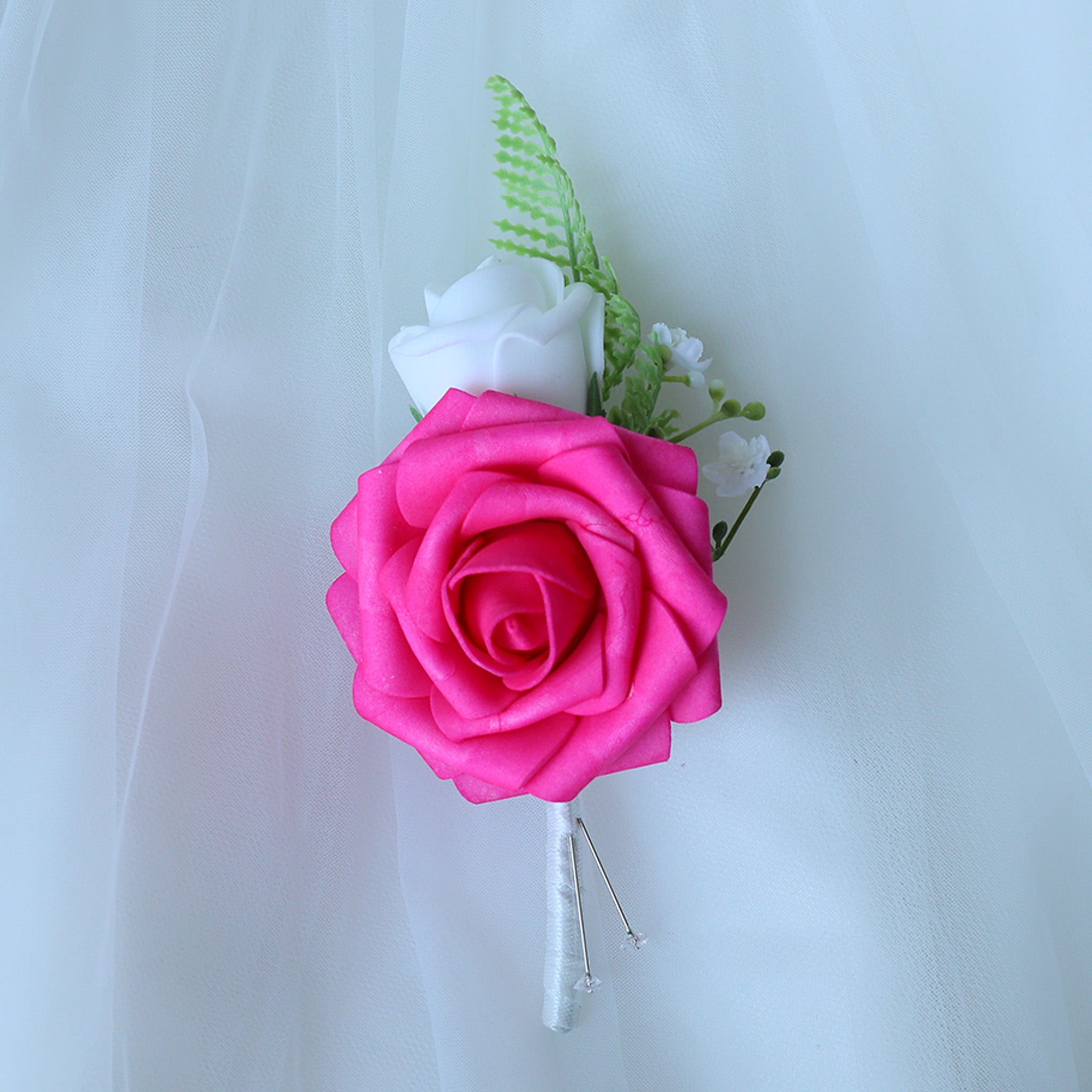 Hot Pink Wedding Bouquets Boutonnieres Corsages