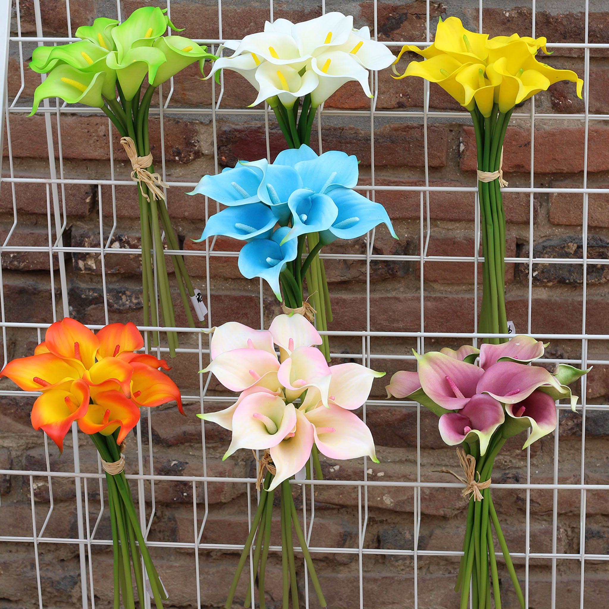 Artificial Calla Lily Latex Flowers Various Colors