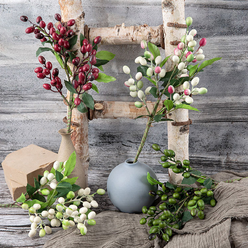 10 Artificial Plant Berry Olive Fruit Beans