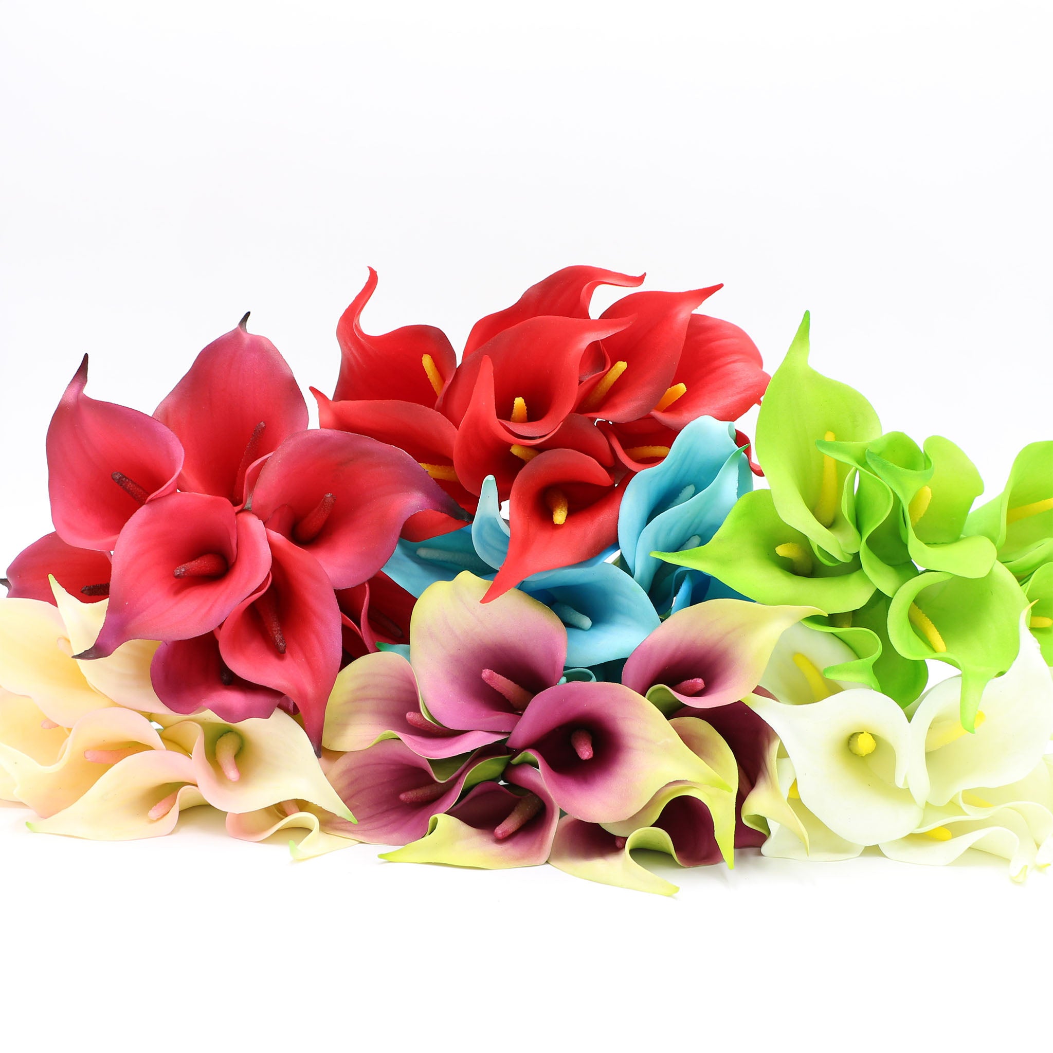 Artificial Calla Lily Latex Flowers Various Colors