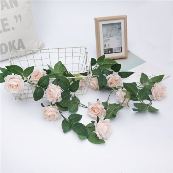 Hanging Flower Vines Rose Garland for Outdoor