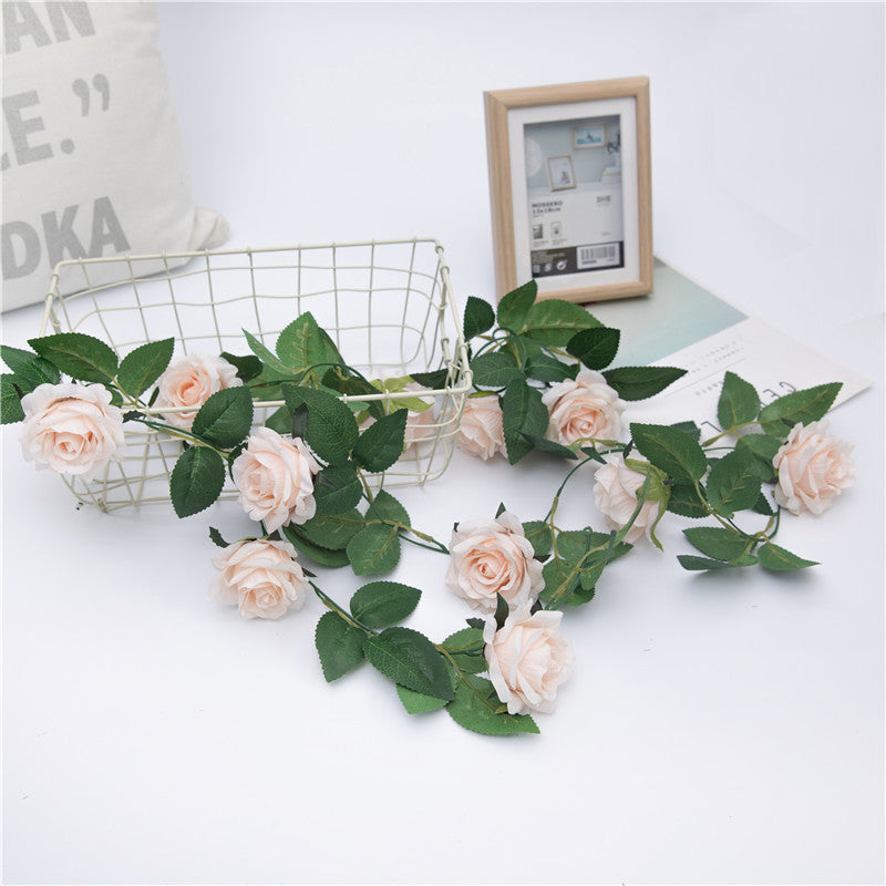 Hanging Flower Vines Rose Garland for Outdoor