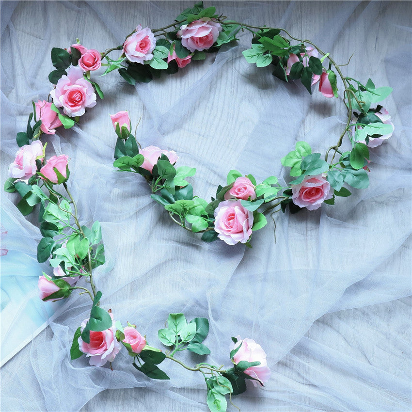 Realistic Hanging Flowers Silk Rose Vines Indoor Outdoor