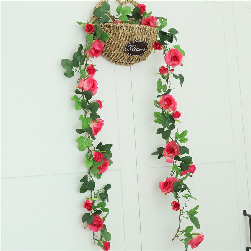 Realistic Hanging Flowers Silk Rose Vines Indoor Outdoor