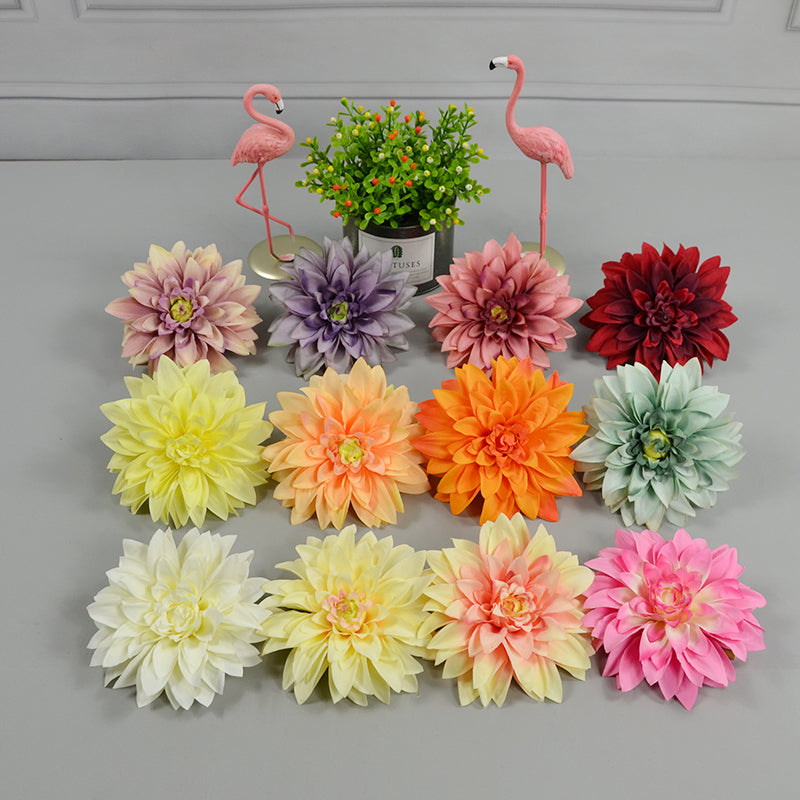 50 Bulk Silk Dahlia Flowers 5.1