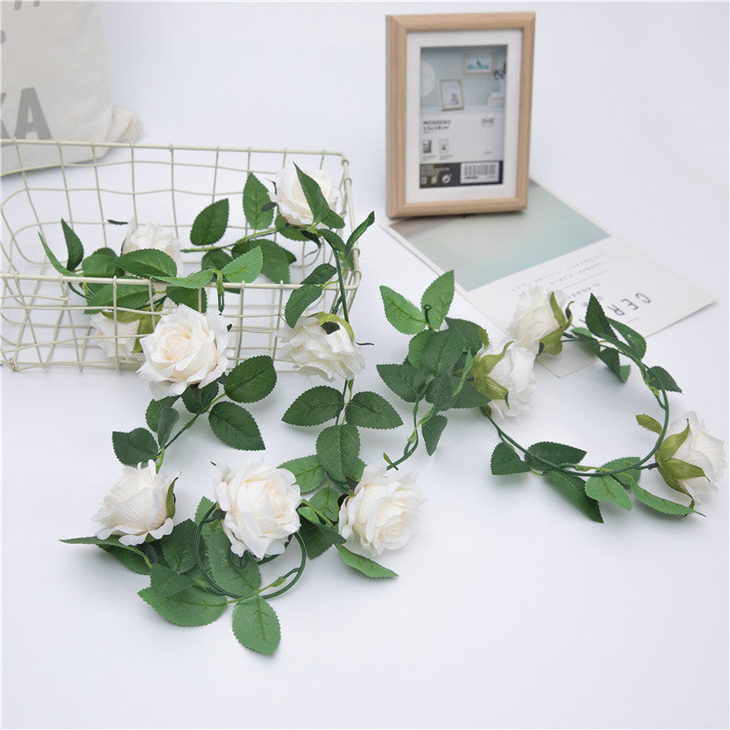 Hanging Flower Vines Rose Garland for Outdoor