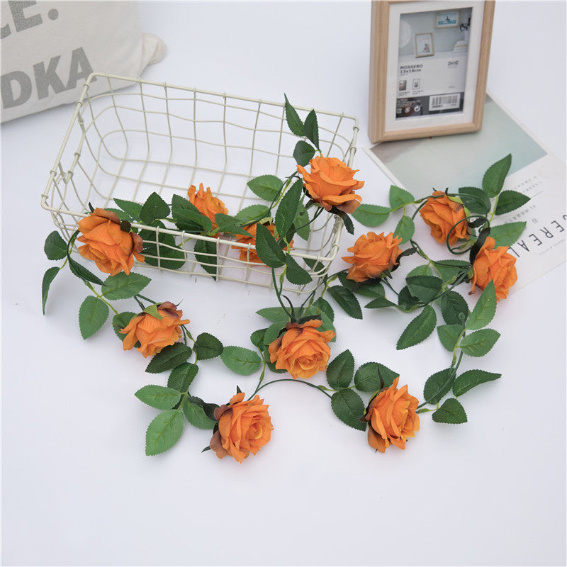 Hanging Flower Vines Rose Garland for Outdoor