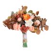 Fall Wedding Bouquets Artificial Terracotta Flowers - Image 8