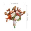 Fall Wedding Bouquets Artificial Terracotta Flowers - Image 15