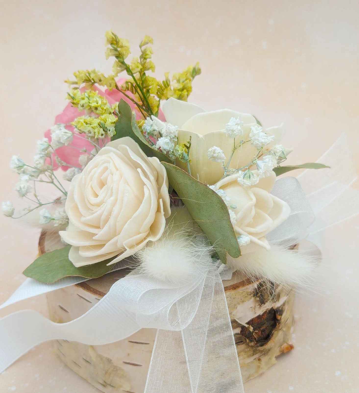 Preserved Pink Rose Corsage or Boutonniere – Timeless Elegance for Any Occasion